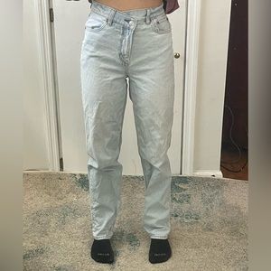 American Eagle Strigid Highest Waist Baggy Straight Jean